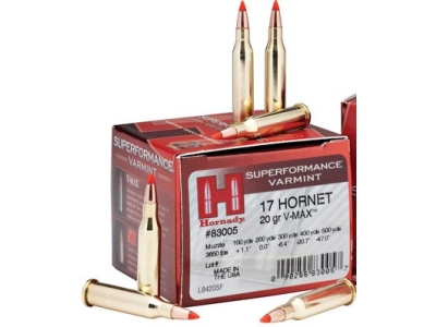 Hornady .17 Hornet 20gr V-Max Superformance Ammunition 83005