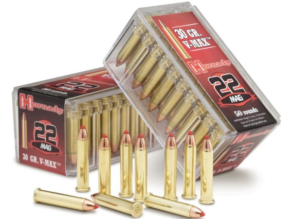 Hornady .22 WMR 30gr V-Max Ammunition