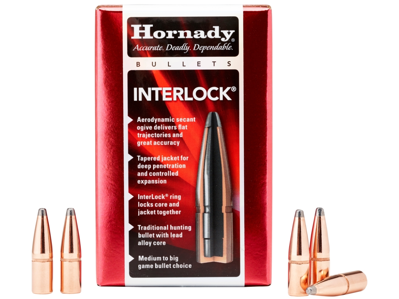 Hornady Interlock 6.5mm 140gr SP Bullets