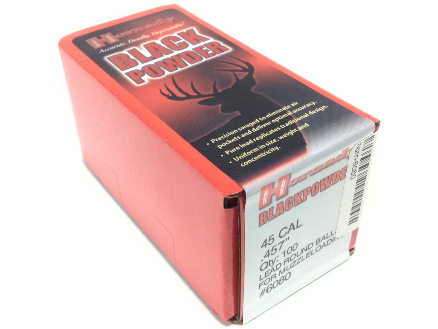 Hornady .45 Cal Muzzleloading Lead Ball .457" - 6080