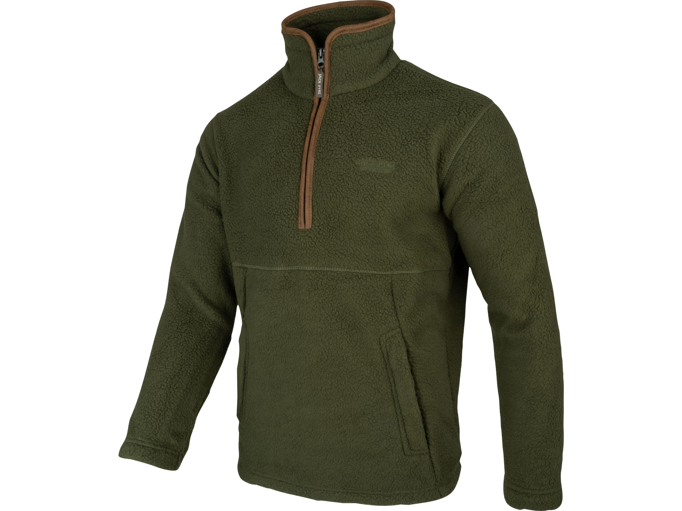 sherpa pull over fleece olive jumper jack pyke