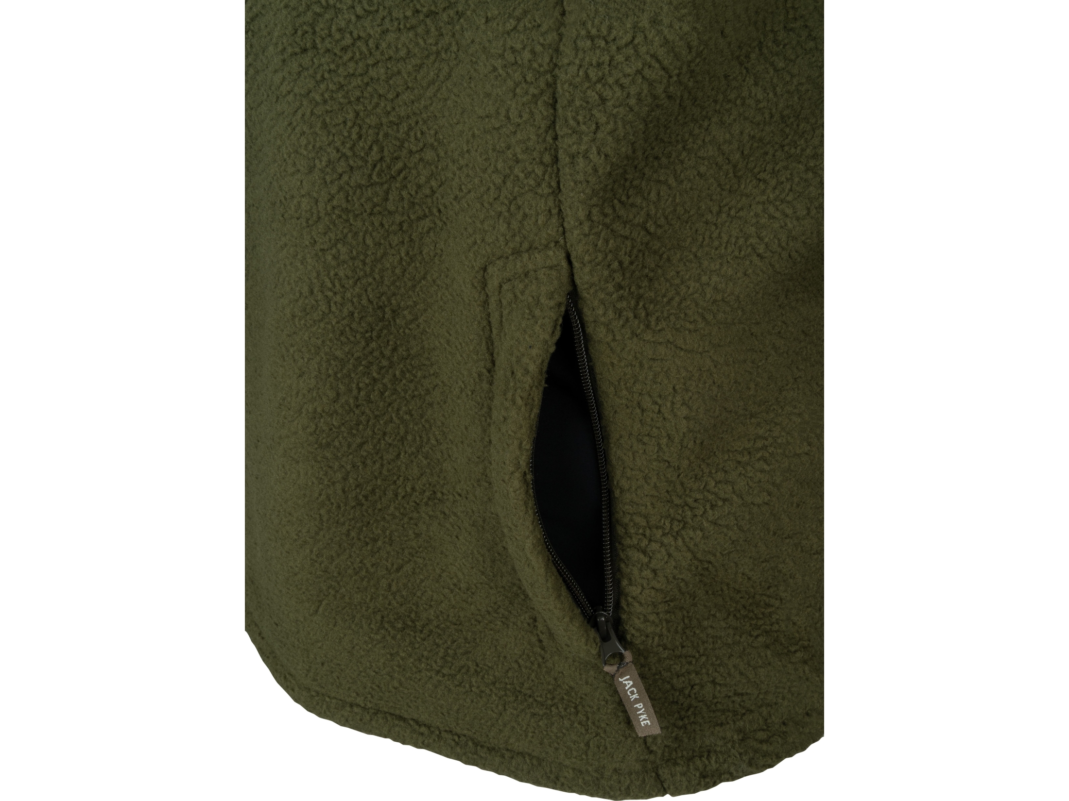 sherpa pull over fleece olive jumper jack pyke