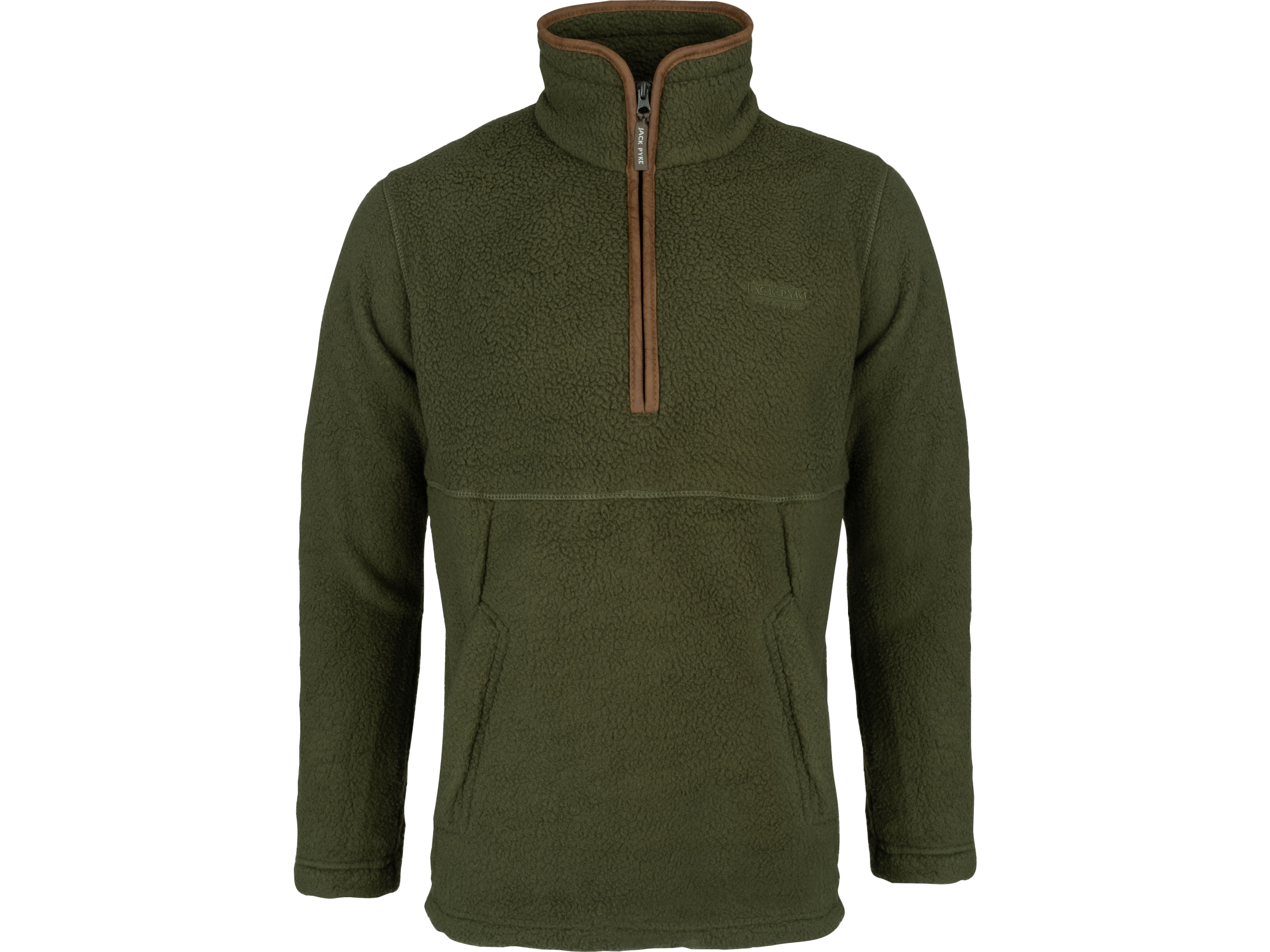 Jack Pyke Sherpa 1/2 Zip Pullover Fleece - Oilve Main Image jack pyke sherpa pull over olive