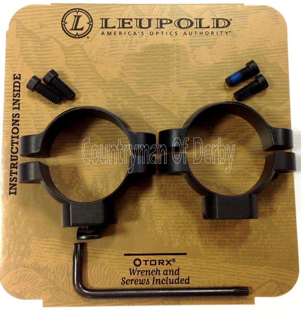 Leupold 30mm Ringmount Mounts To Fit On To Leupold Bases