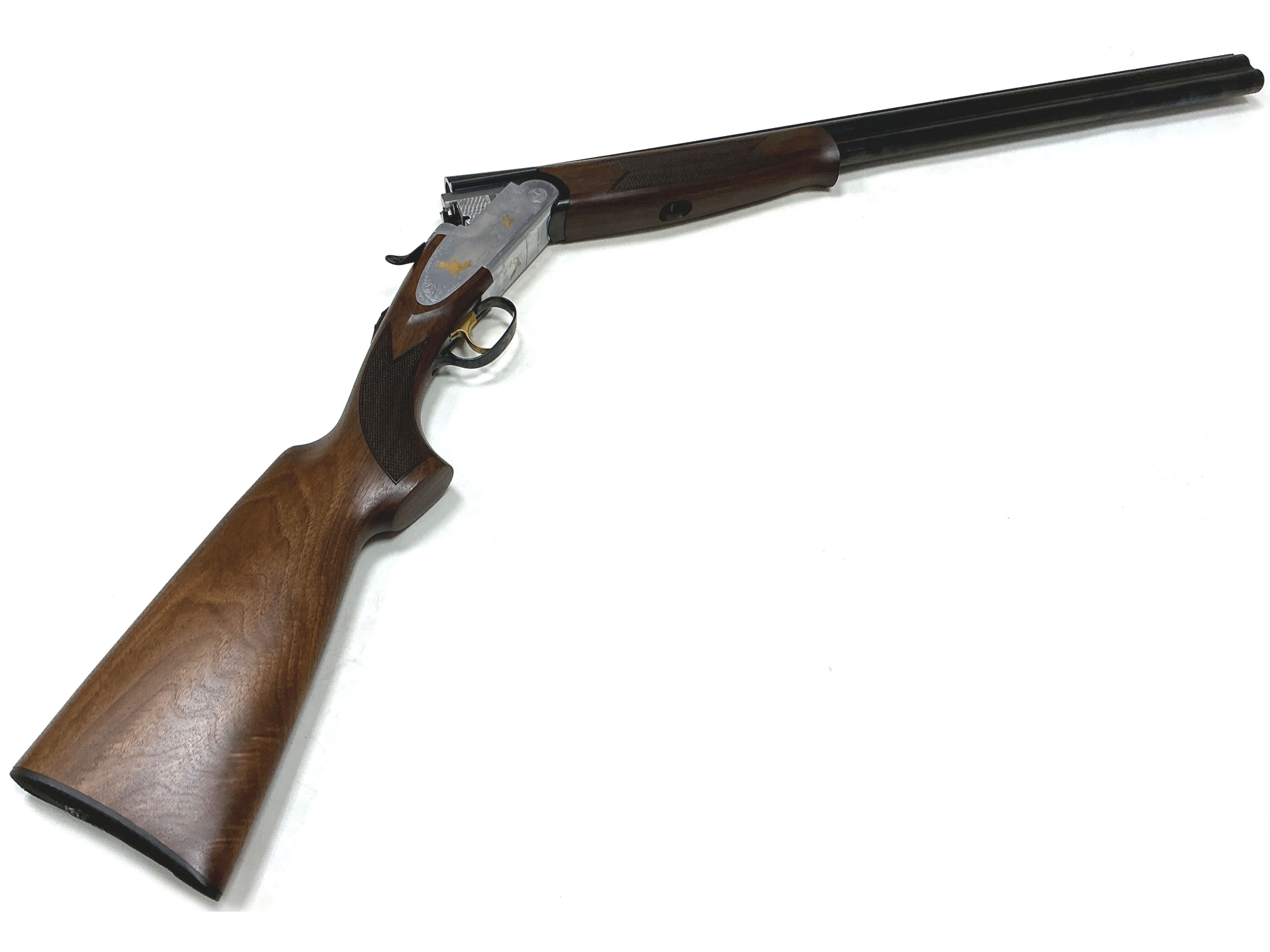 Used Lincoln Premier Gold Deluxe 30" 12B Shotgun Main Image used 12b lincoln premier gold sideplate over and under