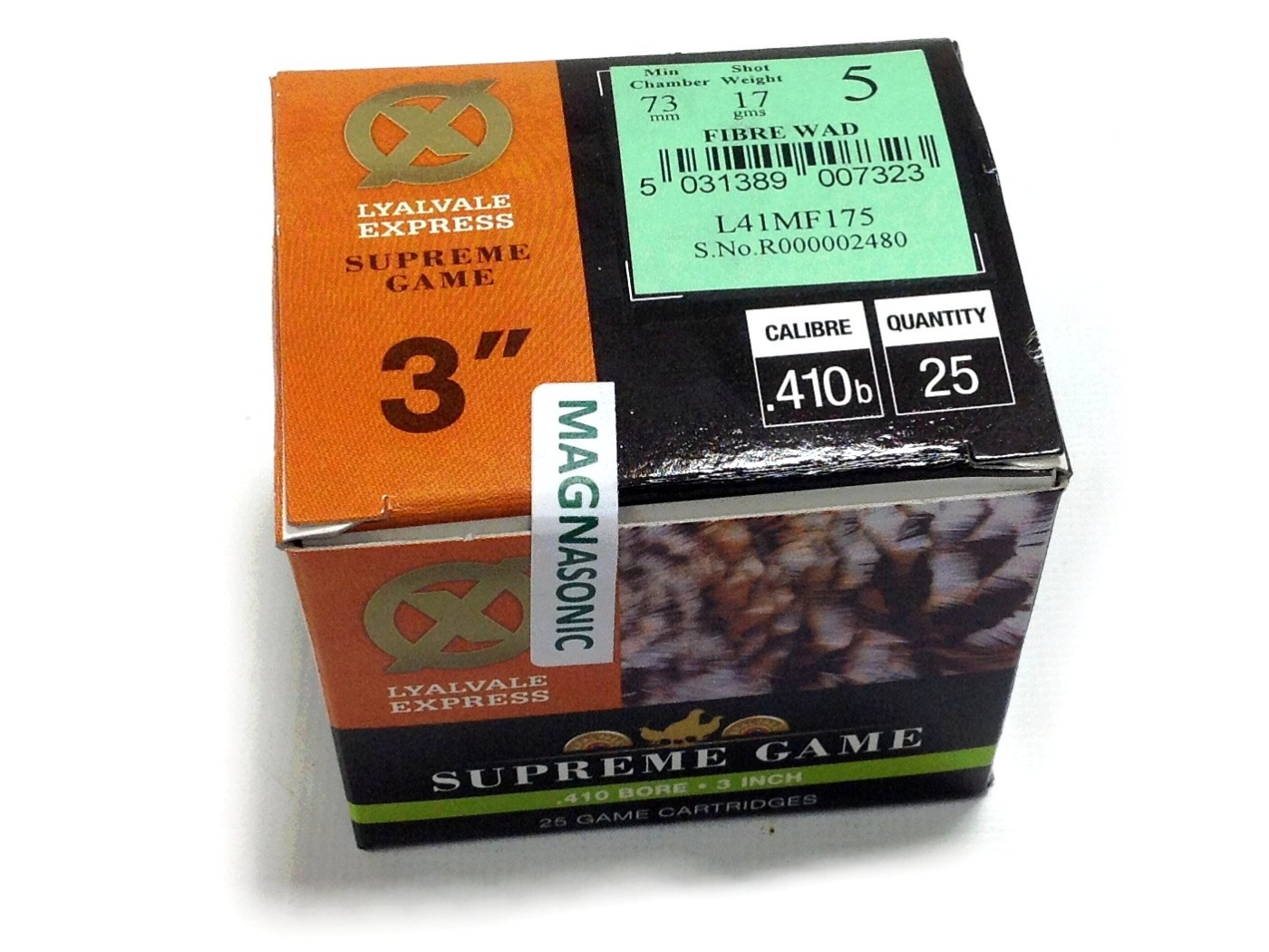 Express .410 gauge 17gm Fibre Magnasonic Hushpower Shotgun Cartridges