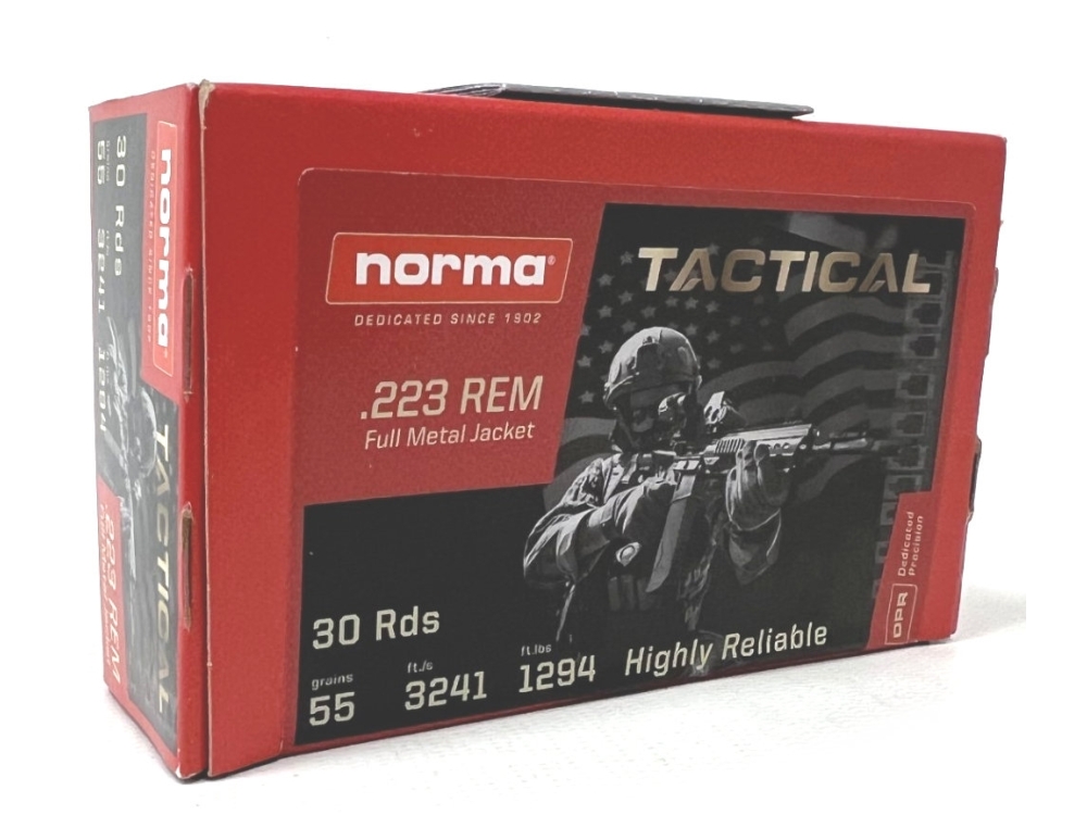 norma tactical .223 55gr fmj ammo