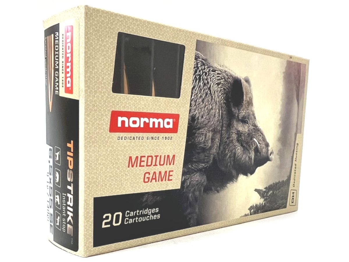 norma 6.5x55 tipstrike 140gr ammo