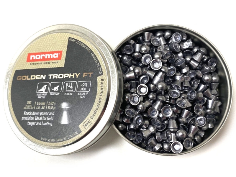 norma golden trophy ft pellets .22