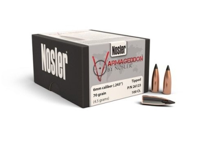 Nosler 6mm 70gr Varmageddon Bullet Heads