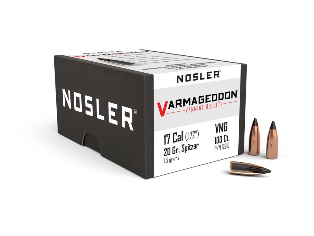 Nosler .17 Cal 20gr Varmageddon Bullet Heads 17210