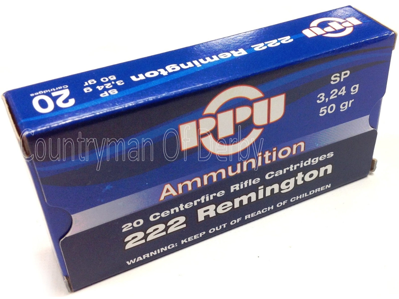 PPU Prvi Partizan .222 50gr SP Ammunition