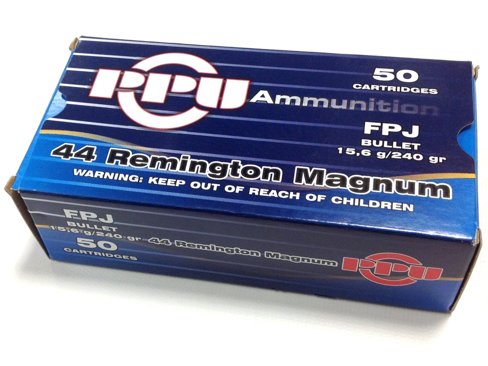 PPU Prvi Partizan 44 Magnum 240gr FPJ Ammunition