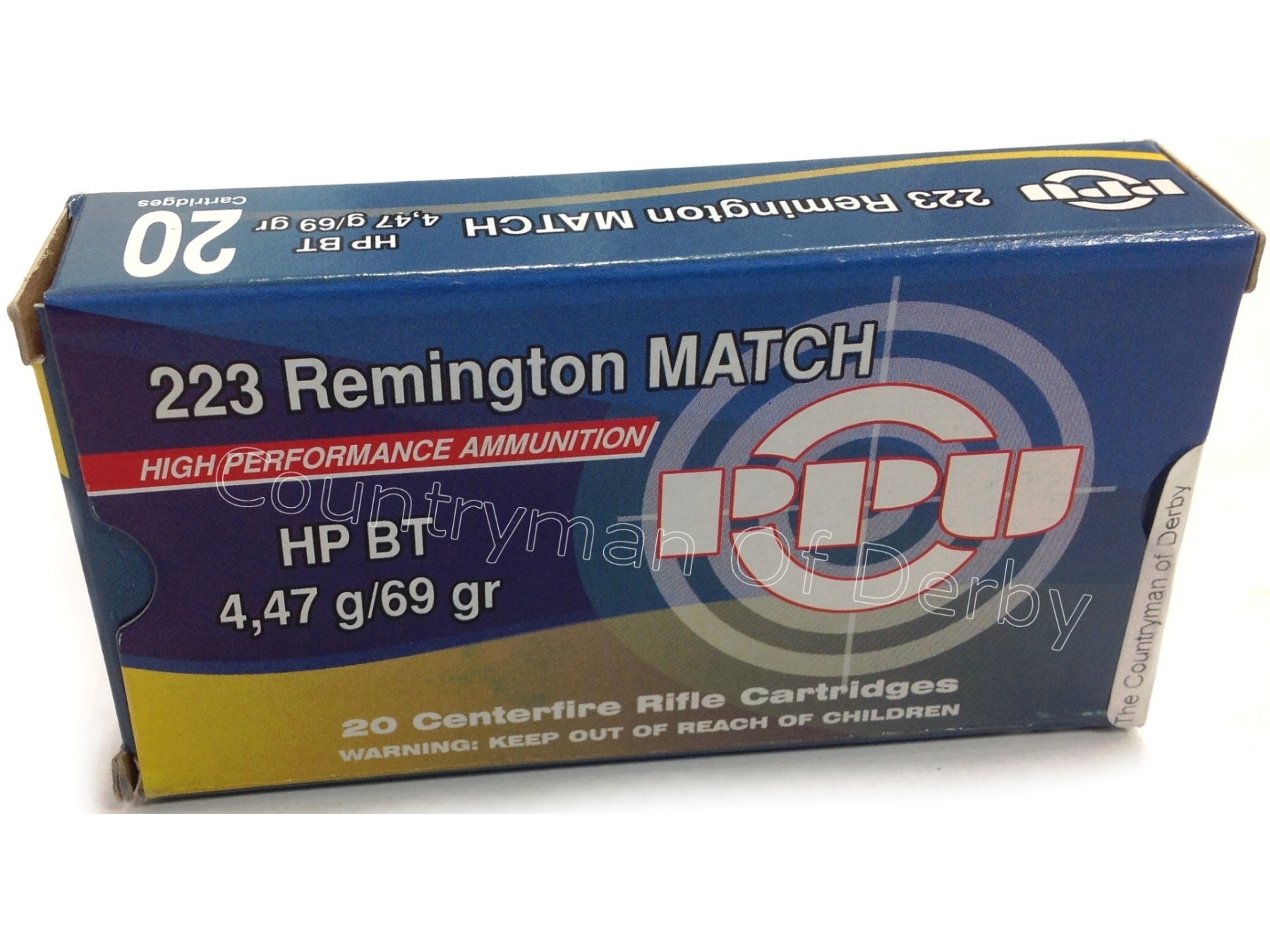 PPU Prvi Patrizan .223 69gr HPBT Match Ammunition