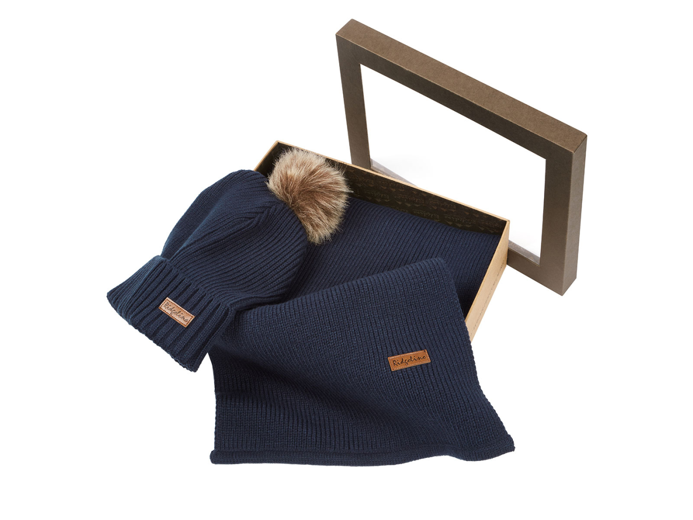 gift set ridgeline baltic bobble hat and scarf tarn
