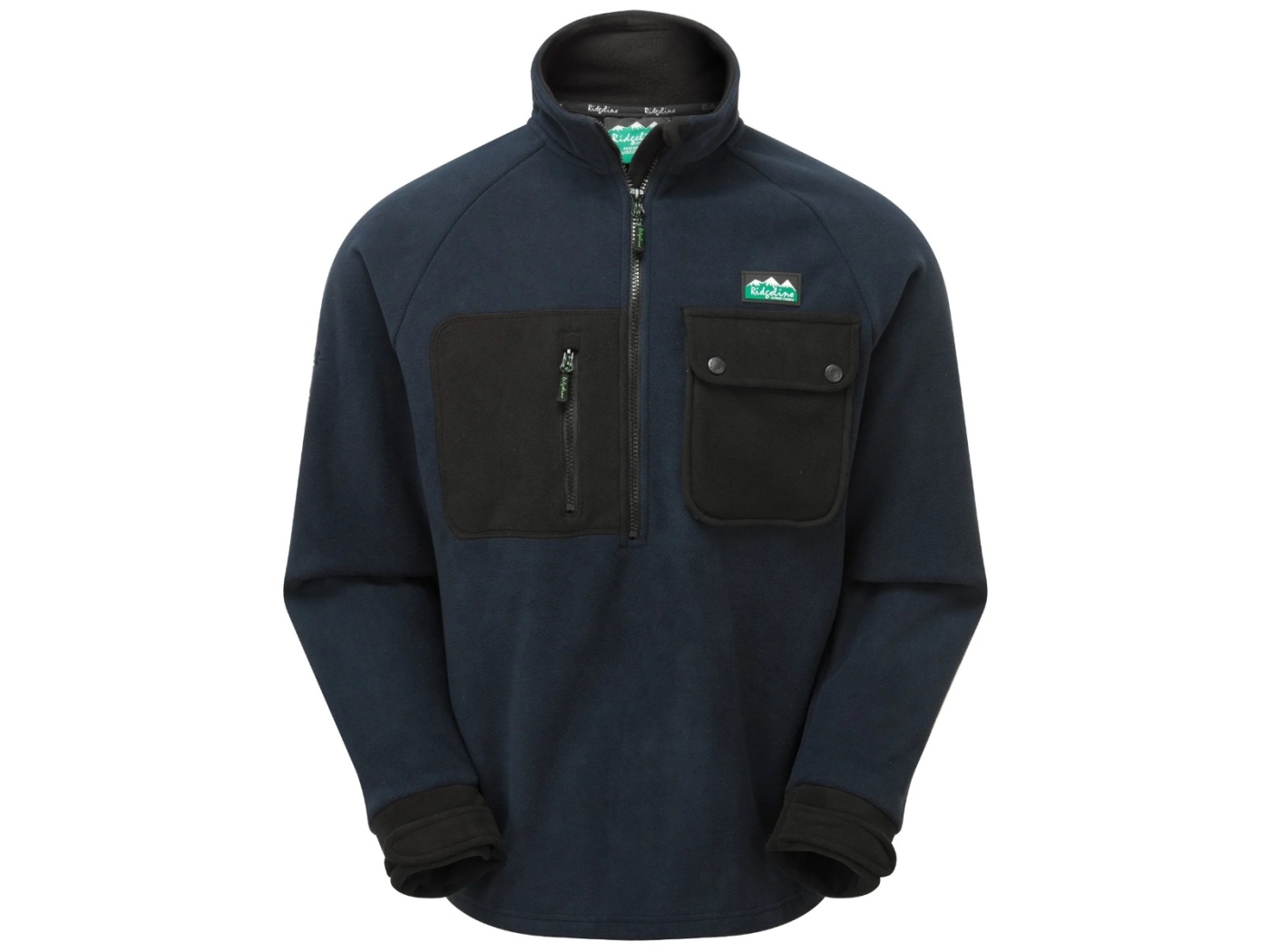 Ridgeline Igloo 2 Bush Fleece lack & Navy Shirt