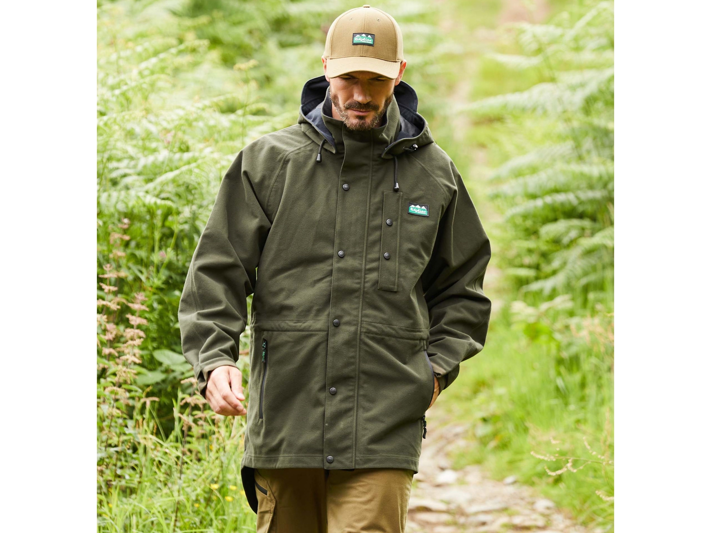 ridgeline deep forest mens waterproof jacket
