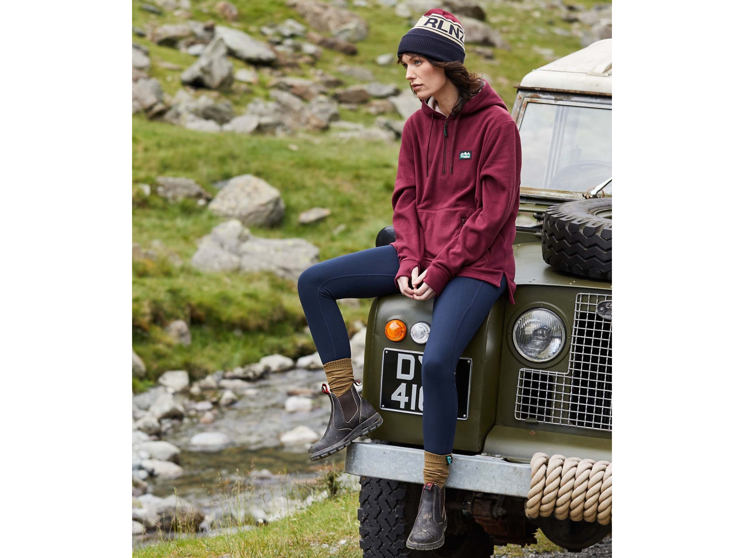 ridgeline ballistic winter berry ladies fleece hoodie