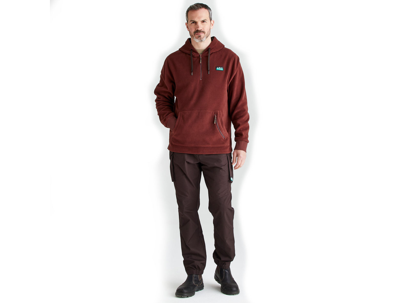 Ridgeline Ballistic Hoodie Oxblood Main Image ridgeline ballistic mens hoodie oxblood fleece
