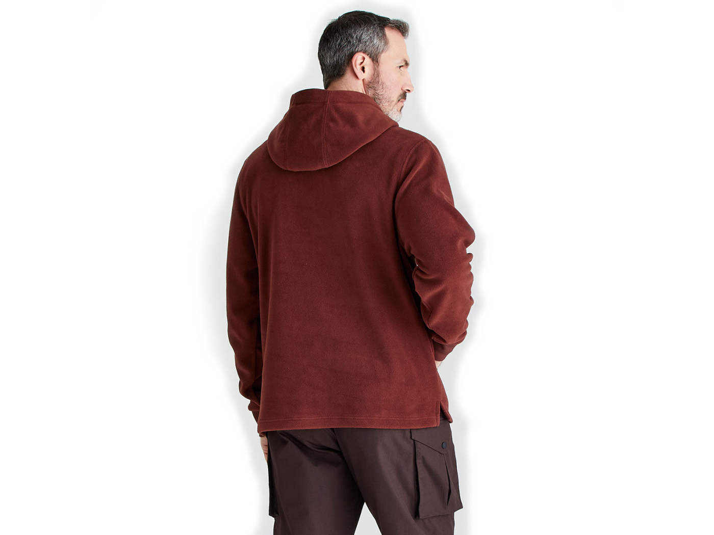 ballistic hoodie mens oxblood fleece ridgeline