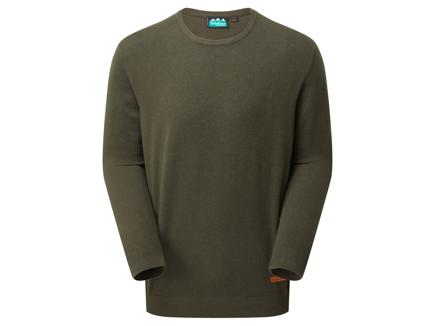 Ridgeline Mens Hartland Crew Neck Jumper Deep Forest Main Image ridgeline mens hartland crew neck jumper deep forest