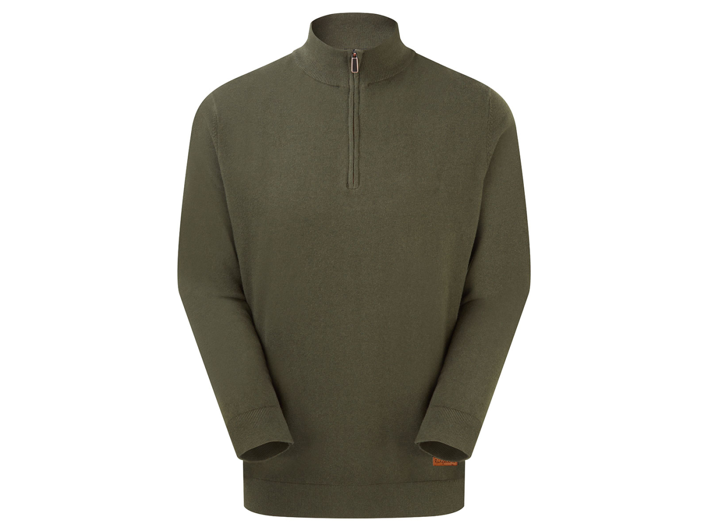 Ridgeline Mens Hartland 1/4 Zip Jumper Deep Forest Main Image ridgeline mens hartland 1/4 zipped zip jumper deep forest green
