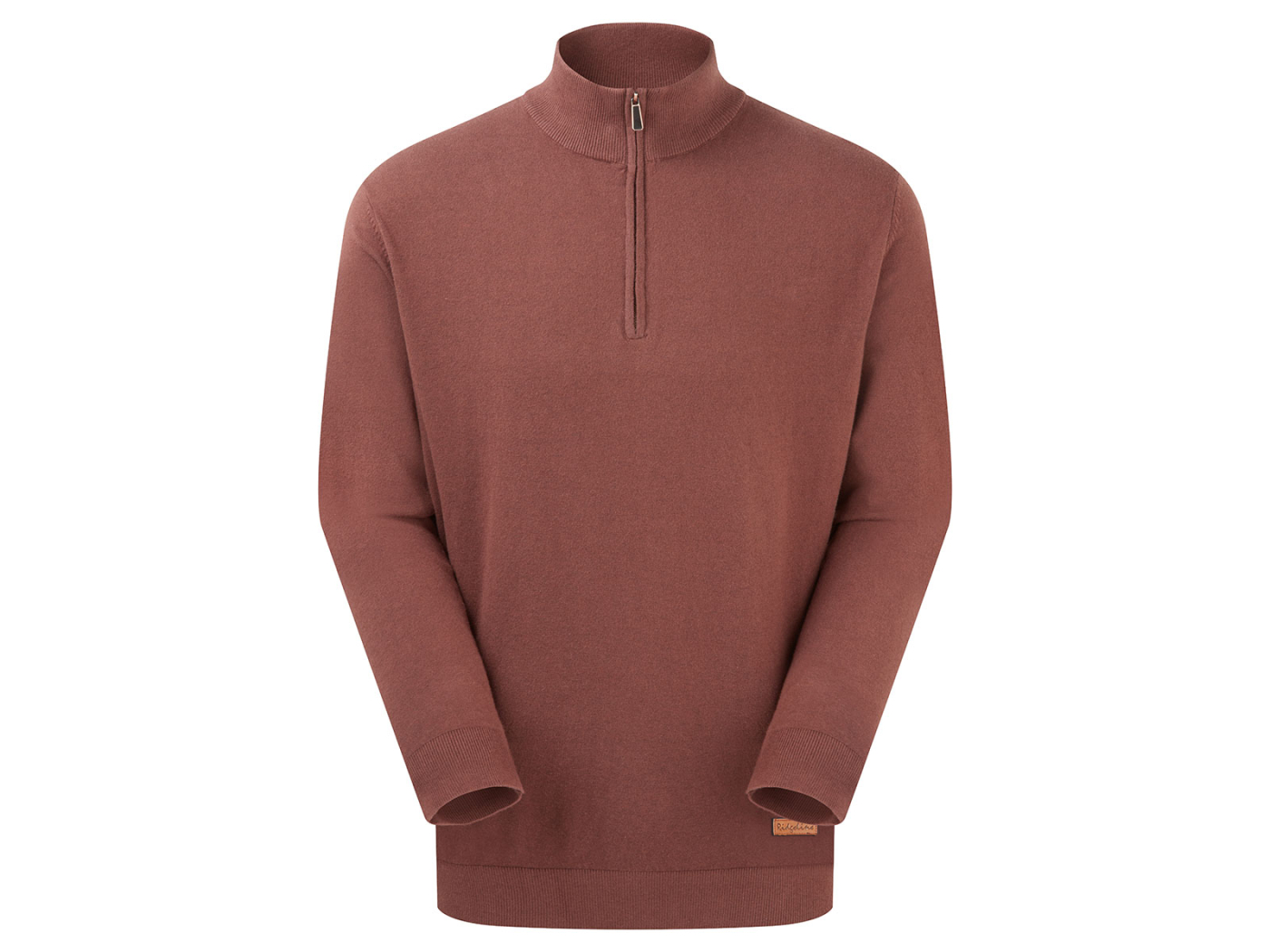 Ridgeline Mens Hartland 1/4 Zip Jumper Oxblood Main Image ridgeline hartland oxblood quarter zipped zip jumper