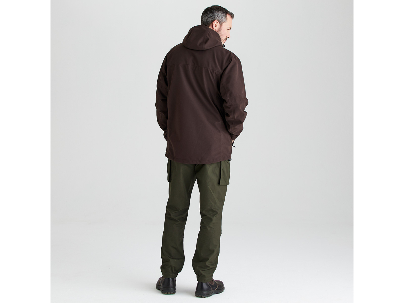 cambrian mens ridgeline smock deep bark mens