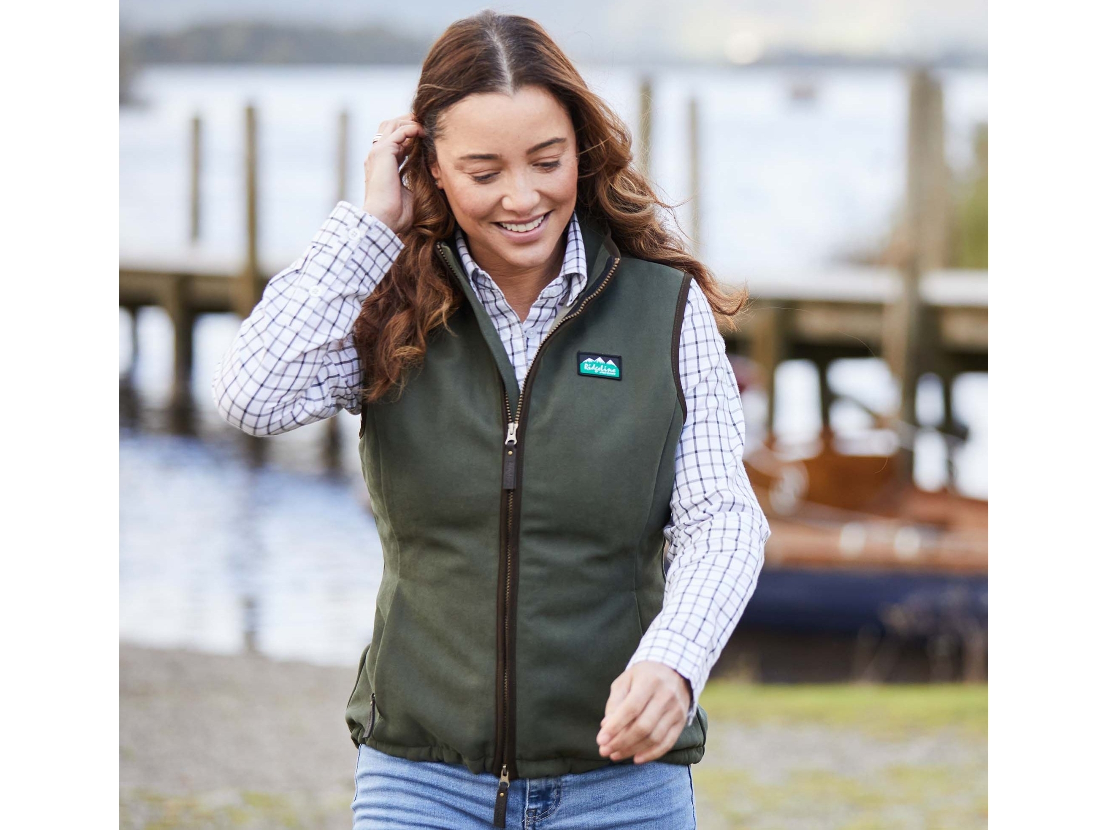 ridgeline deep forest ladies gilet