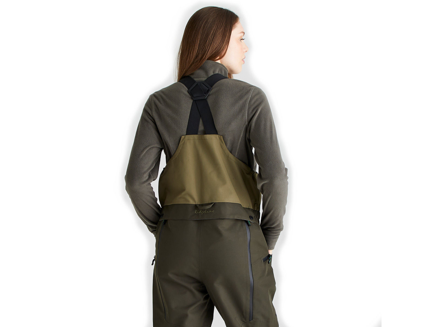 3l agri pro bib and brace ridgeline deep forest green ladies