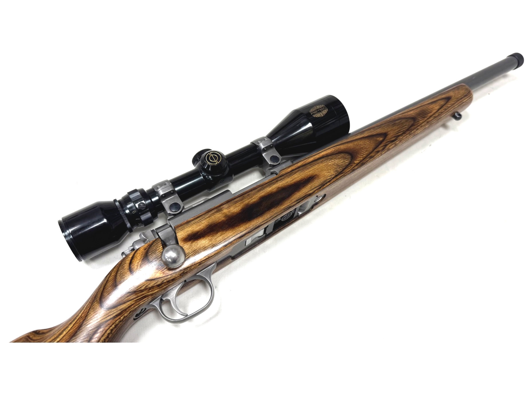 ruger k77/22 vbz laminate .22 rimfire rifle used