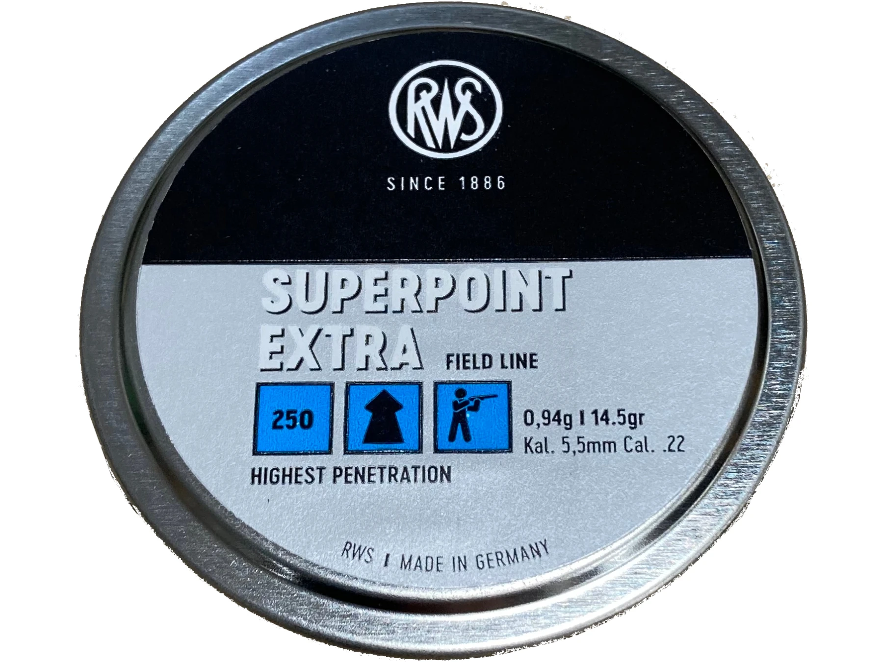 RWS Superpoint Extra .177 Caliber Pellets – 8.2 Grain, 300 Count – Made In Germany