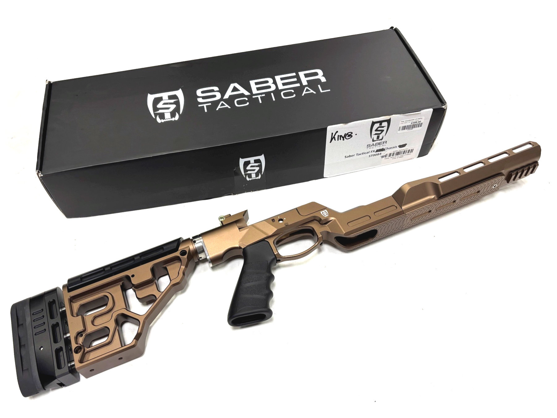 Used Saber Tactical FX King Chassis Bronze Main Image used saber tactical fx king chassis bronze