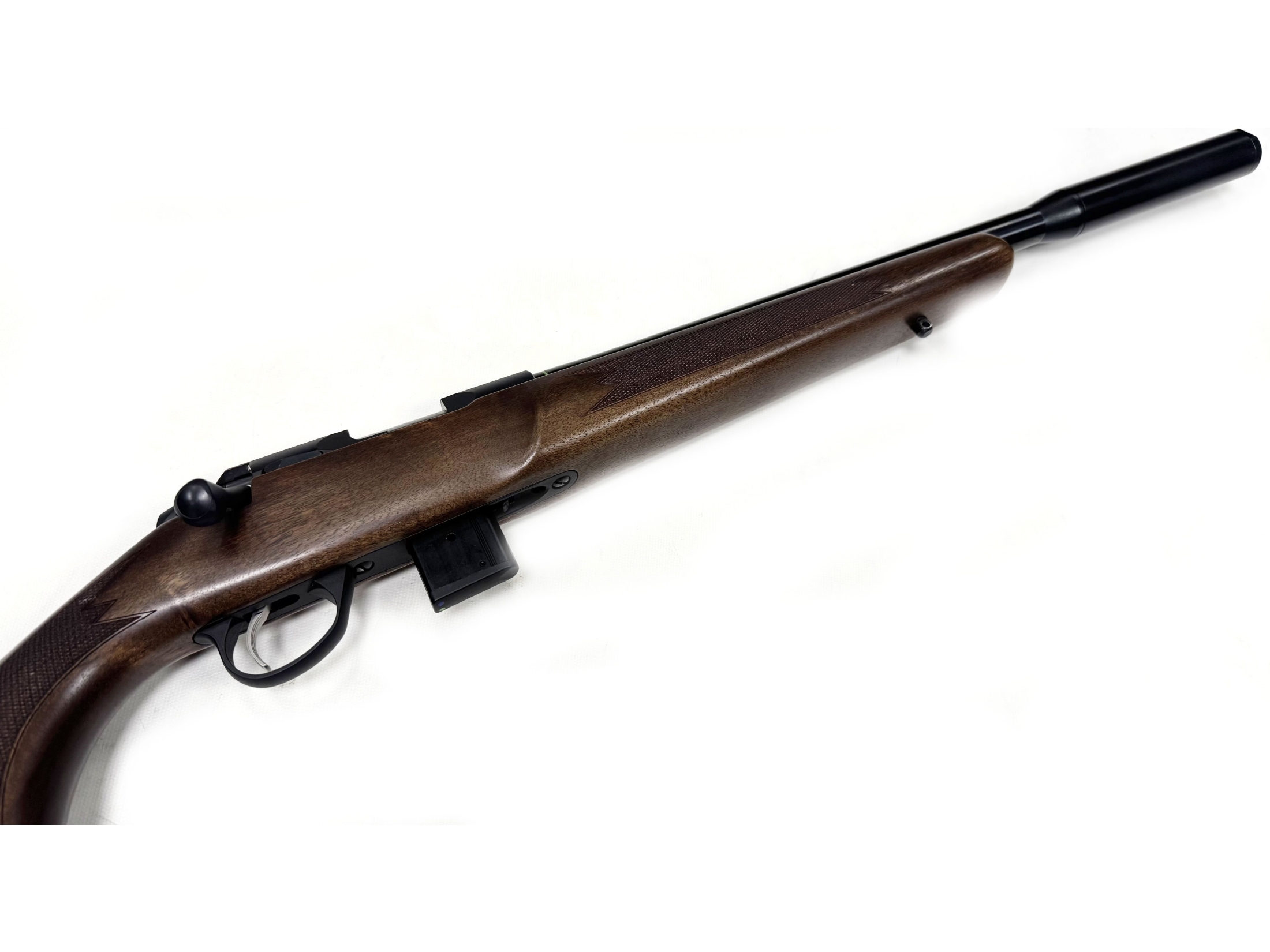 Used Sako Quad Varmint Wood 14.25" .22 LR Rifle Image 3 Sako Quad Varmint Wood Rifle