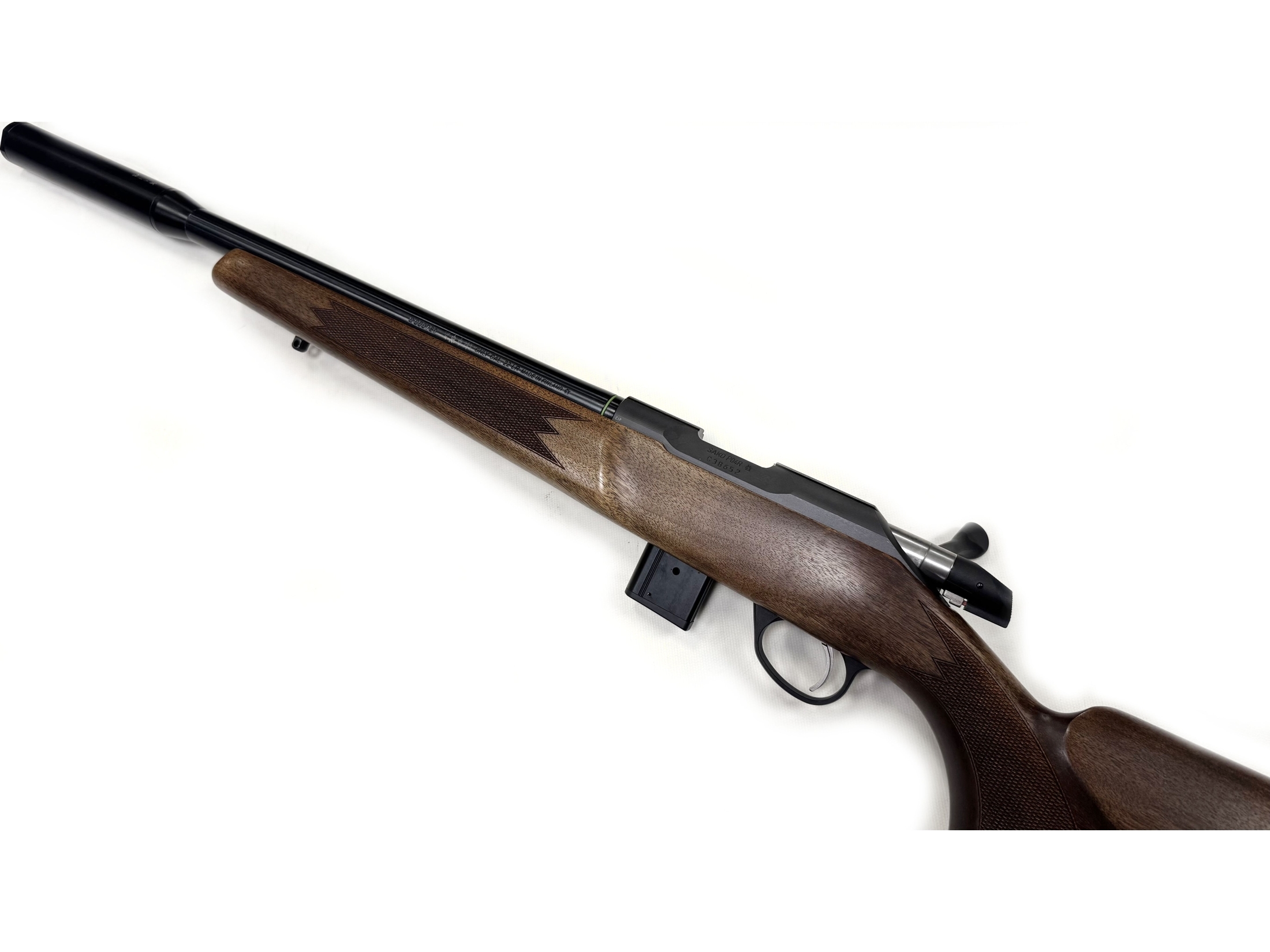 Used Sako Quad Varmint Wood 14.25" .22 LR Rifle Image 5 Used Sako .22 LR Rifle