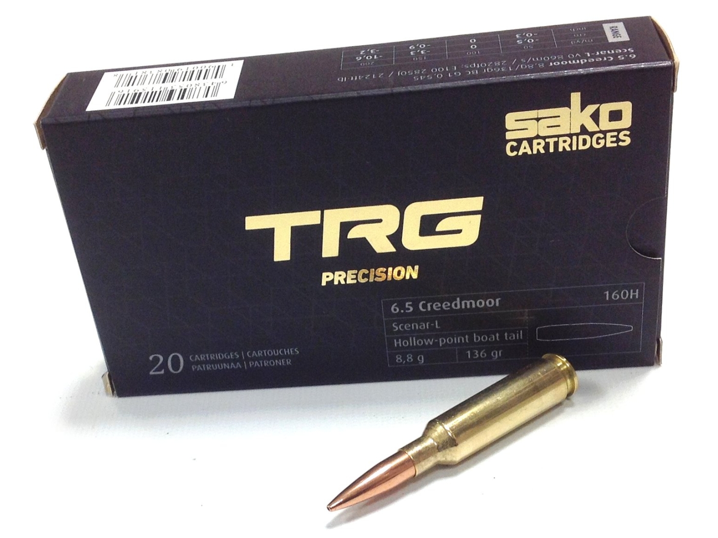 Sako 6.5 Creedmoor 136gr TRG Ammunition