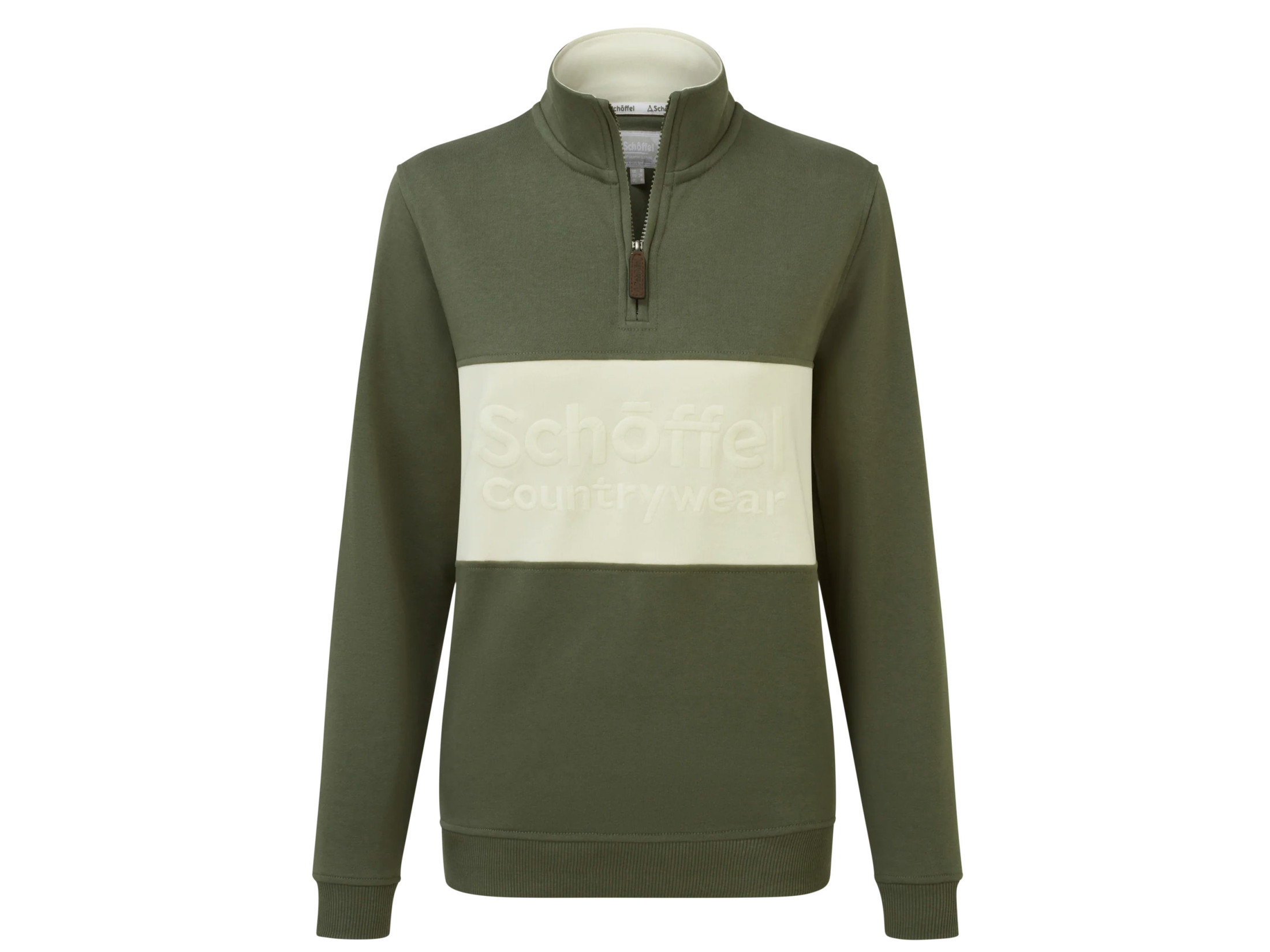 schoffel st agnes beetle green quarter zip