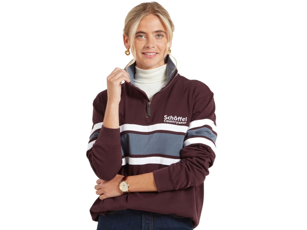 schoffel exmouth heritage jumper wine