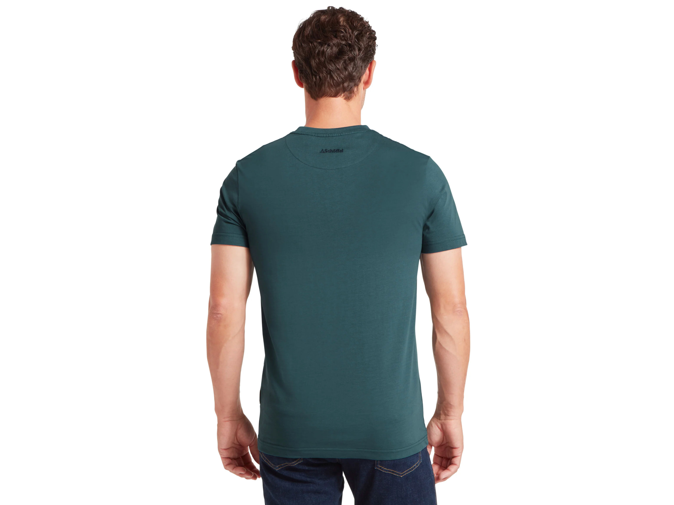 deep ocean blue cotton t shirt trenance schoffel