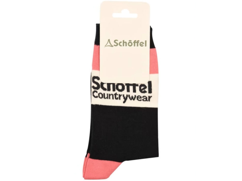 schoffel ladies single socks pink heritage