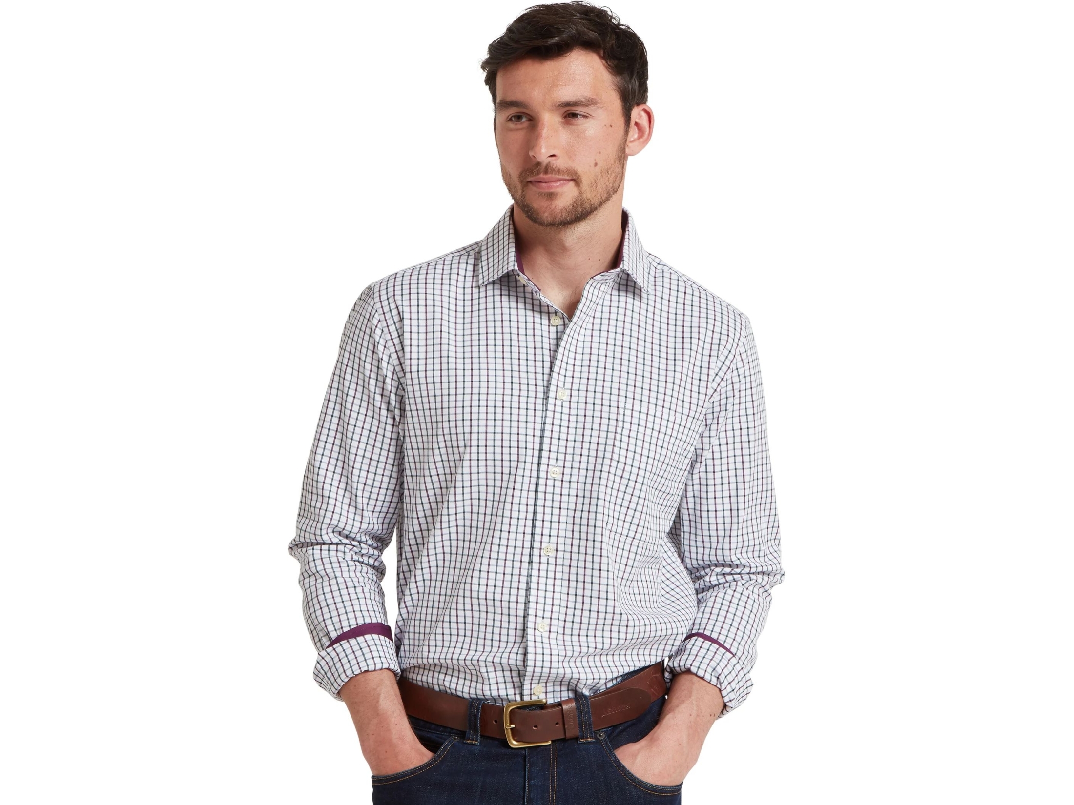 milton mens tailored shirt