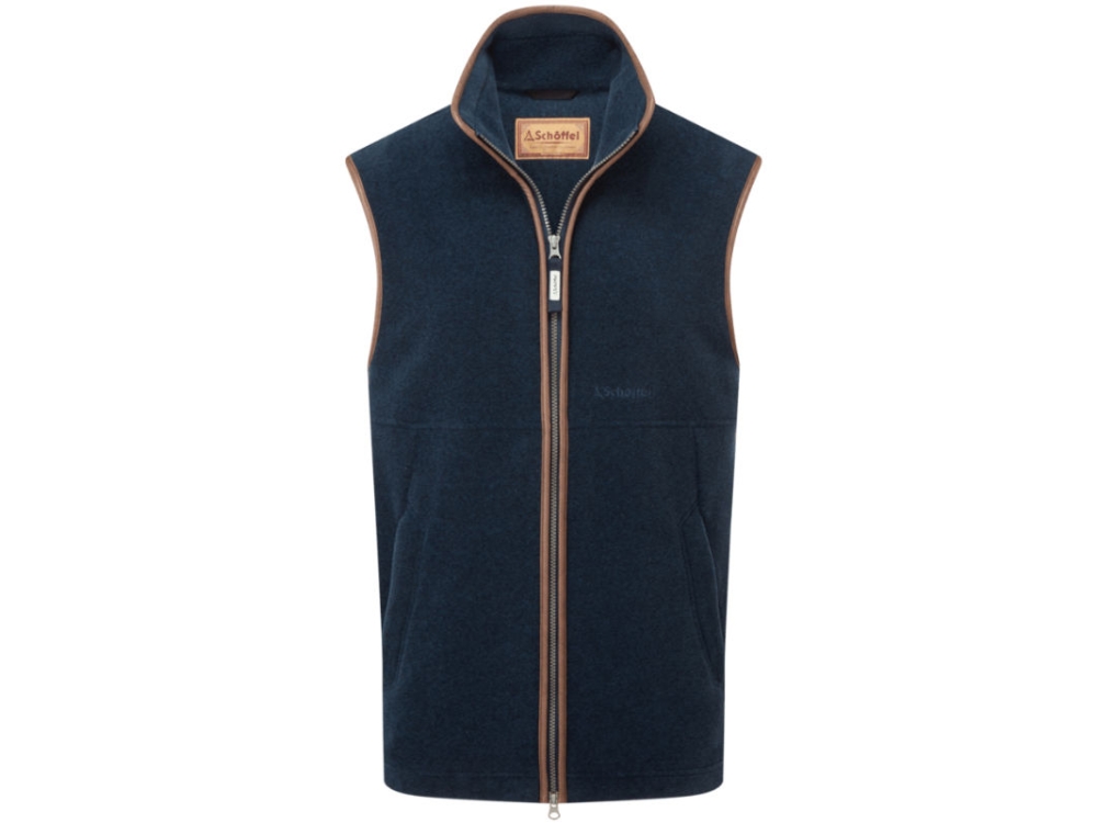 schoffel oakham petrol blue gilet