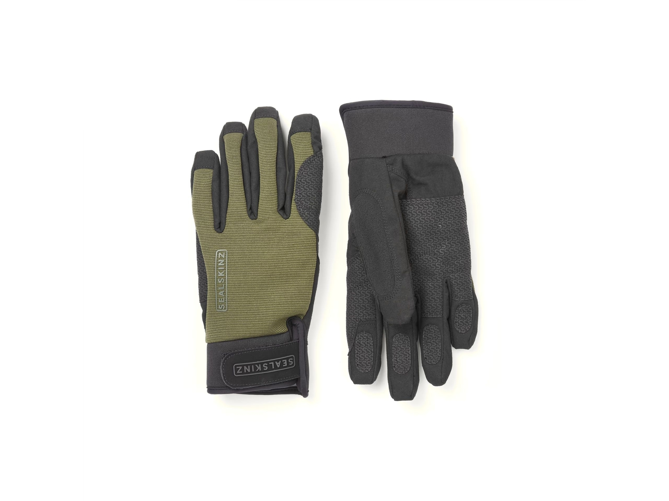 Sealskinz Harling Waterproof Glove Olive Main Image sealskinz harling glove