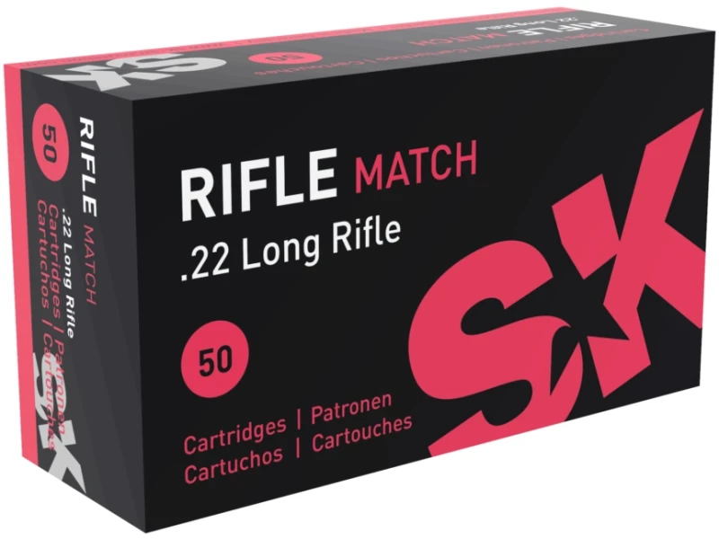 Match 22 Rimfire SK Rifle Match .22 LR 40Gr Rimfire Ammunition - 420108