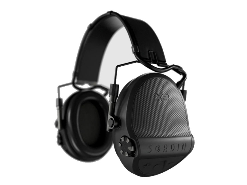 Sordin Supreme X2 Electronic Ear Defenders Black Main Image sordin supreme x2 hearing protection