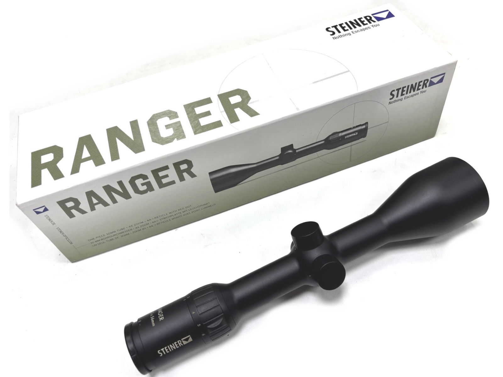 Used Steiner Ranger 3-12x56 Rifle Scope Main Image used steiner ranger 3-12x56 rifle scope