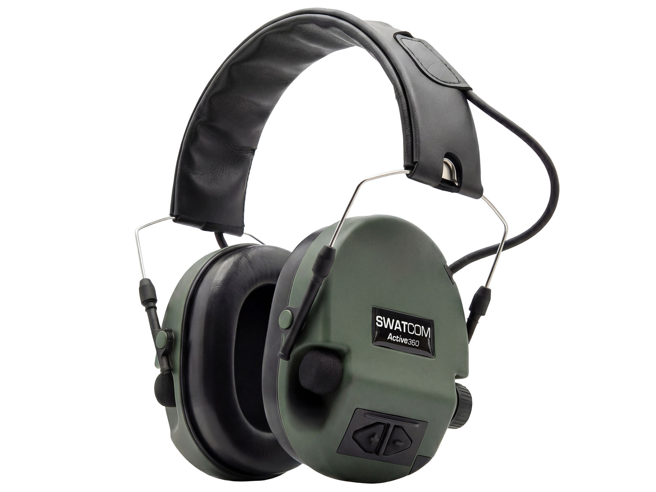 green electronic ear defenders swatcom active360