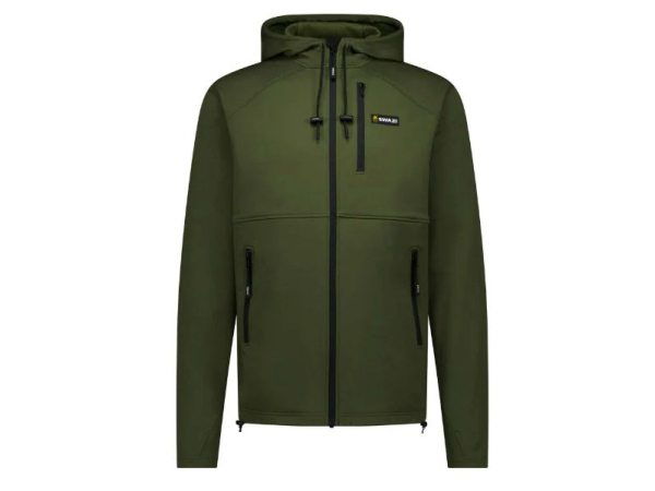swazi stalker hooded fleece jacket olive