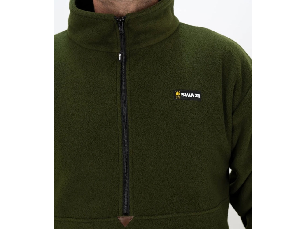 swazi doughroaster fleece top green