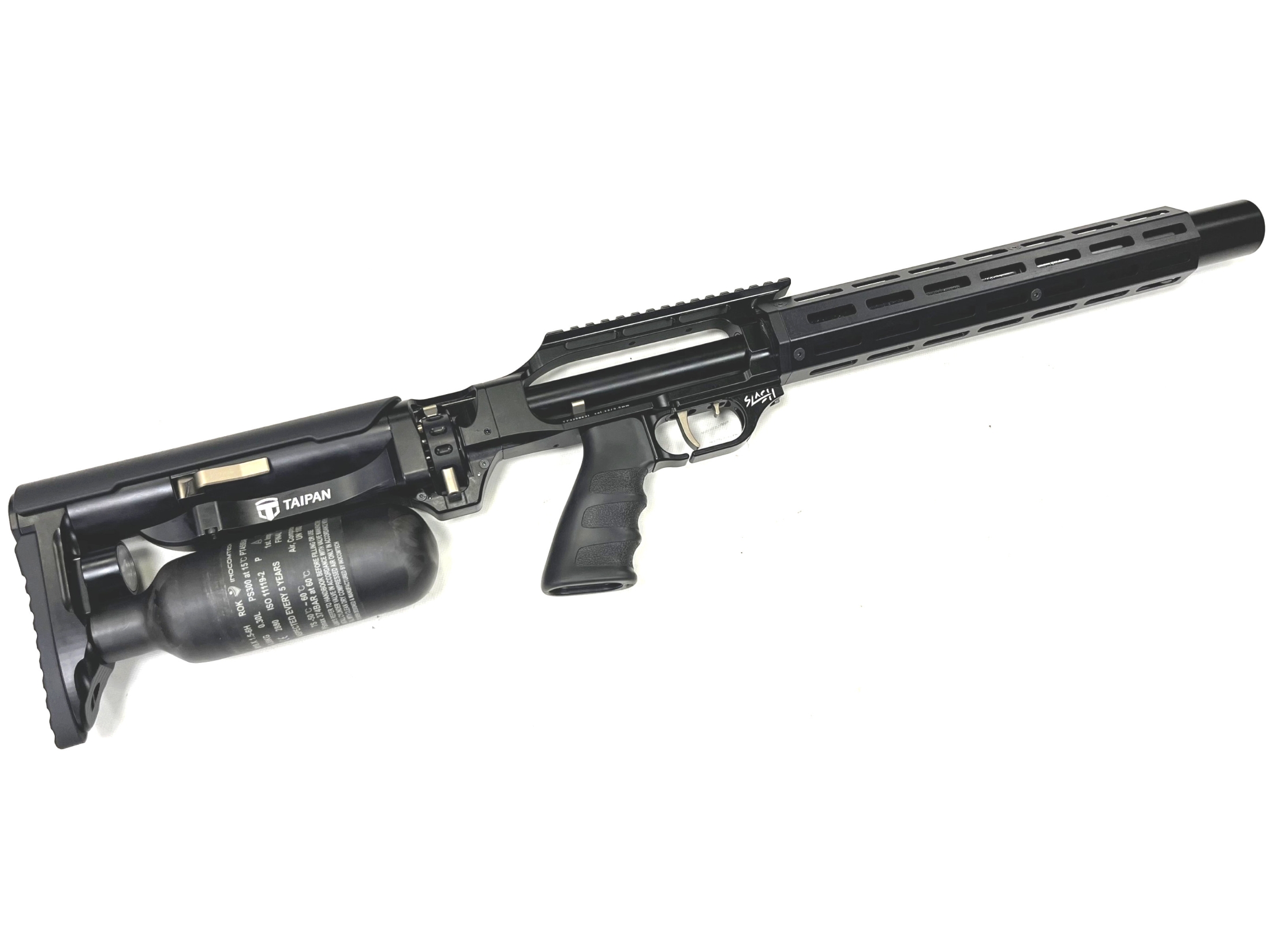 Taipan Slash Tactical 420mm .22 Pre-Charged Air Rifle Main Image taipan slash tactical .22 air rifle